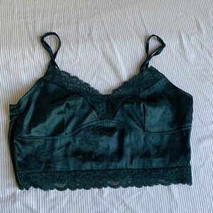 Lacy Green Tank-Top💚